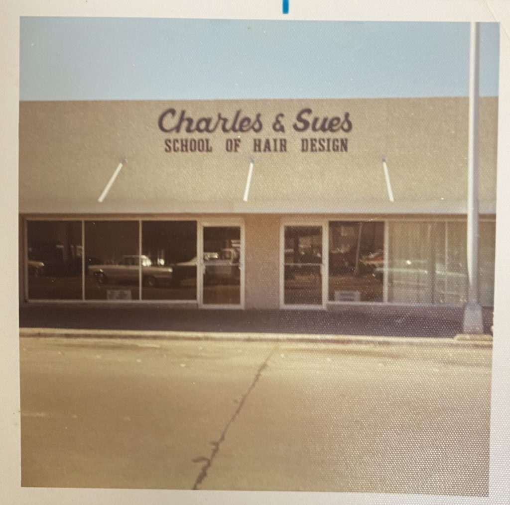 Original Charles & Sue's School of Hair Design building, cosmetology school